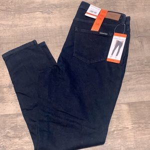 Calvin Klein Jeans Ladies High Rise Jeans Dark Blue Size 16